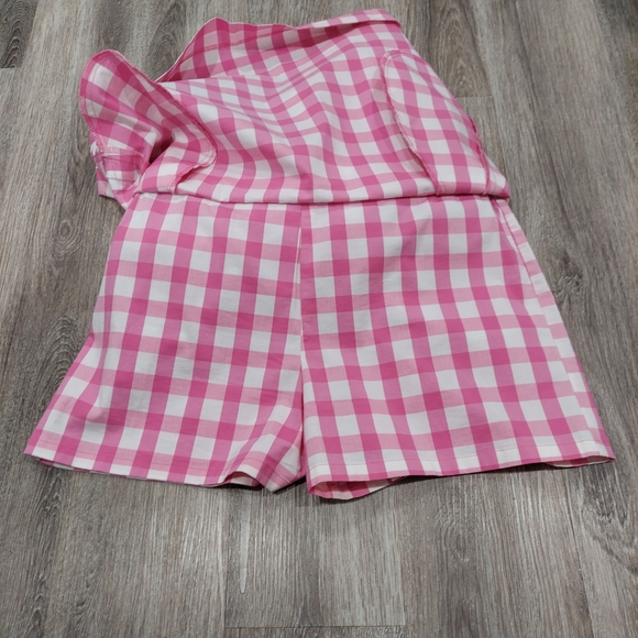 Vintage Lilly Pulitzer Pink Gingham Skort - Picture 4 of 7